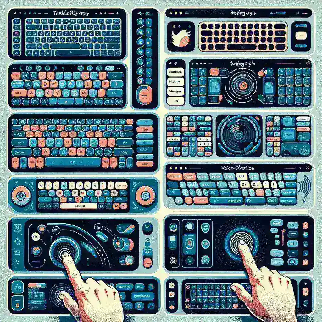 "Comparativa de los mejores teclados virtuales para dispositivos móviles, mostrando características y funcionalidades clave de cada opción."