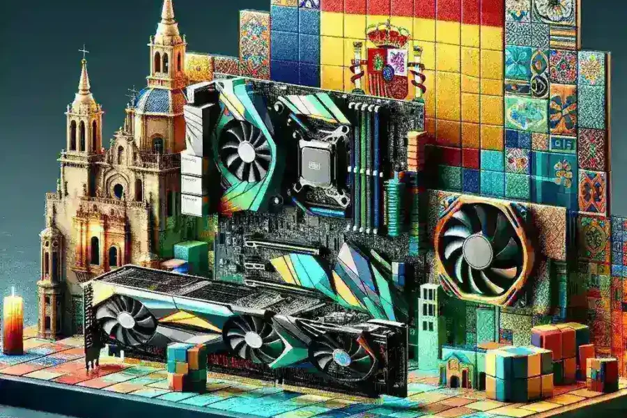 "DDR6 memory module alongside Nvidia Series 50 GPUs enhancing Spanish PC performance for gaming and productivity."