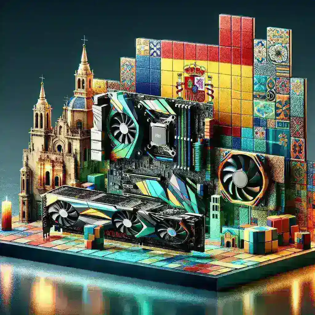 "DDR6 memory module alongside Nvidia Series 50 GPUs enhancing Spanish PC performance for gaming and productivity."