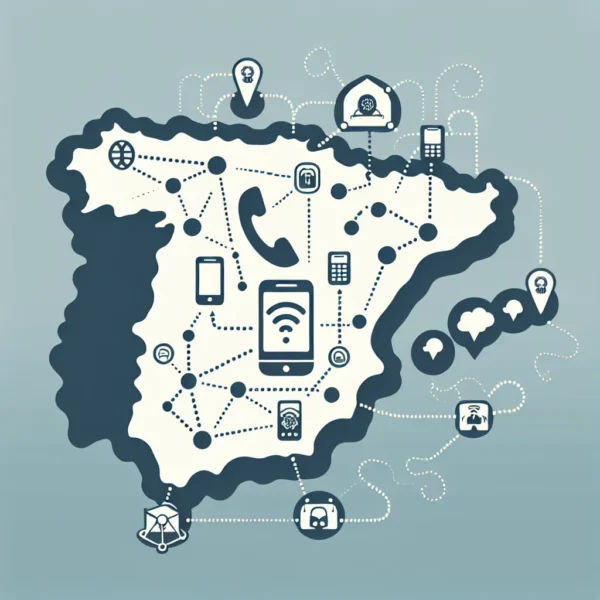 "Infographic illustrating the impact of roaming tariffs in the Iberian Peninsula, highlighting key changes under consideration by CNMC."