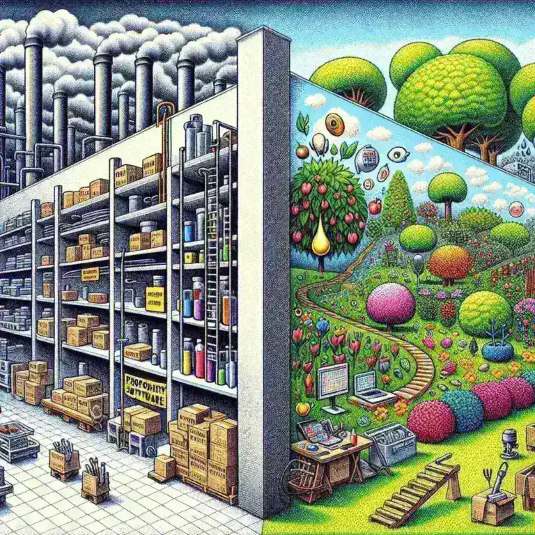 "Comparativa visual de Software Libre y Software Propietario destacando sus ventajas y desventajas en la tecnología actual."
