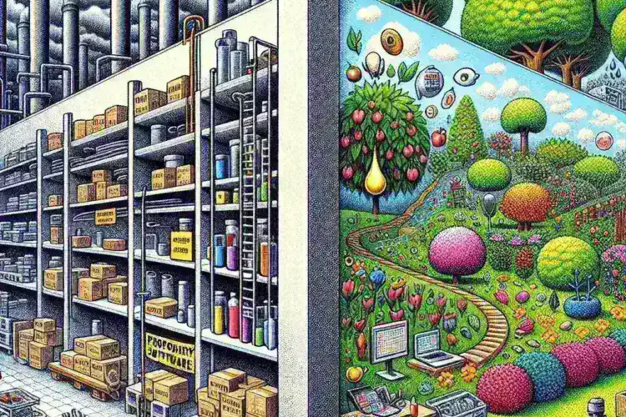 "Comparativa visual de Software Libre y Software Propietario destacando sus ventajas y desventajas en la tecnología actual."